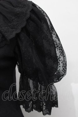 画像3: Angelic Pretty / Lacy Princess半袖カットソー  黒 S-25-08-29-040-AP-TO-HR-ZS