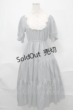 画像1: m petit by misako / TT*AMデシンヨークワンピース S グレー S-25-08-29-051-LO-OP-AS-ZS