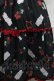 画像3: Chalmiere / チェリーバニー柄ワンピース  黒 S-25-08-29-056-AX-OP-HR-ZS (3)
