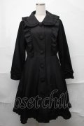 axes femme kawaii / ガーリーリボントレンチコート  黒 S-25-08-29-058-AX-CO-HR-ZS