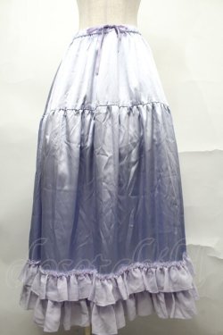 画像1: Chalmiere / ロングフリルペチスカート  ラベンダー S-25-08-29-064-AX-SK-HR-ZS
