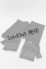 axes femme / レースアームカバー  黒 S-25-08-29-013-AX-ZA-HR-ZT-K025