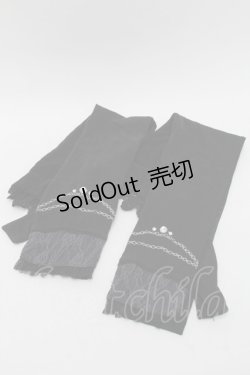 画像1: axes femme / レースアームカバー  黒 S-25-08-29-013-AX-ZA-HR-ZT-K025