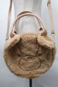 axes femme kawaii / ふわふわクマバッグ  キャメル S-25-08-29-025-AX-BG-HR-ZS