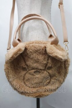 画像1: axes femme kawaii / ふわふわクマバッグ  キャメル S-25-08-29-025-AX-BG-HR-ZS