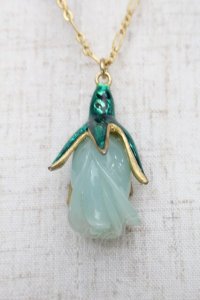 MILK / ローズバッドネックレス  ミント S-25-08-29-028-ML-AC-HR-ZS