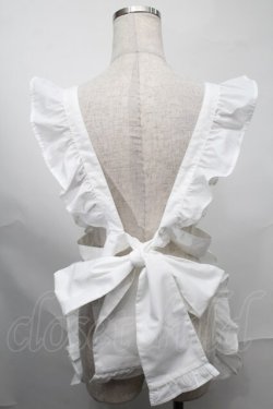 画像2: axes femme kawaii / クラシックベリー刺繍エプロン  白 S-25-08-29-029-AX-TO-HR-ZS