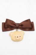 axes femme kawaii / クッキーベアバレッタ  ブラウン S-25-08-29-005-AX-AC-HR-ZS