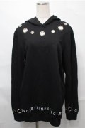 NieR Clothing / プリントプルパーカー  黒 S-25-08-31-038-PU-TO-HR-ZS