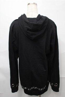 画像2: NieR Clothing / プリントプルパーカー  黒 S-25-08-31-038-PU-TO-HR-ZS