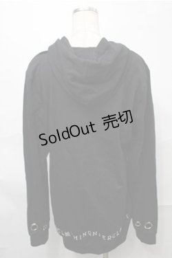 画像2: NieR Clothing / プリントプルパーカー  黒 S-25-08-31-038-PU-TO-HR-ZY