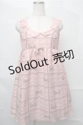 Emily Temple cute / 板チョコスリーブレスワンピース  ピンク S-25-08-31-041-ET-OP-AS-ZS