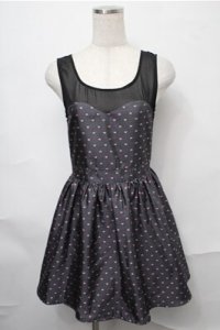 Amavel / ハートワンピース  グレーｘピンク S-25-08-31-047-CA-OP-AS-ZT332