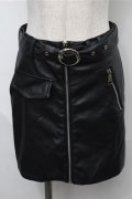 REFLEM / PUレザースカート  黒 S-25-08-31-051-PU-SK-AS-ZS