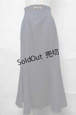 画像1: evelyn / デニムタイトスカート  ブルー S-25-08-31-055-LO-SK-AS-ZS