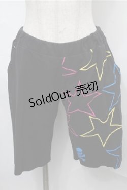 画像1: LOVER'S ROCK / スウェットショートパンツ  黒 S-25-08-31-057-PU-PA-AS-ZS