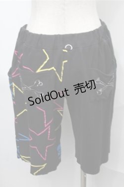 画像2: LOVER'S ROCK / スウェットショートパンツ  黒 S-25-08-31-057-PU-PA-AS-ZS