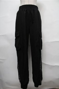 画像1: NieR Clothing / ジップカーゴパンツ  黒 S-25-08-31-060-PU-PA-HR-ZS