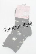 m petit by misako / ECAMCSバラモチーフ  黒 S-25-08-31-011-LO-ZA-AS-ZS