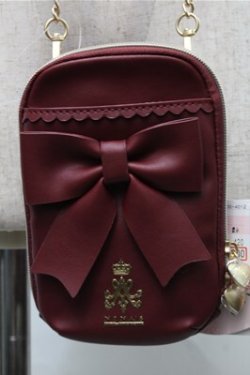 画像1: m petit by misako / AMリボンミニSD  濃赤 S-25-08-31-017-LO-BG-AS-ZS