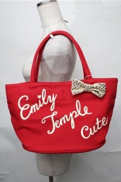 画像1: Emily Temple cute / ロゴトート  赤 S-25-08-31-020-ET-BG-AS-ZS