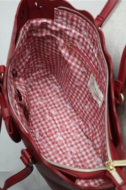 画像4: m petit by misako / AMスカラップトートバッグ  赤 S-25-08-31-021-LO-BG-AS-ZS