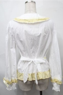 画像2: BABY,THE STARS SHINE BRIGHT / Mignonette Fleurie ブラウス  白ｘイエロー S-25-08-31-028-BA-BL-AS-ZS