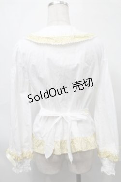 画像2: BABY,THE STARS SHINE BRIGHT / Mignonette Fleurie ブラウス  白ｘイエロー S-25-08-31-028-BA-BL-AS-ZS