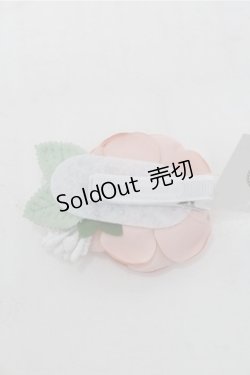 画像2: axes femme / フラワーモチーフクリップ  ピンク S-25-08-31-004-AX-AC-HR-ZS