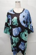 TRAVAS TOKYO / Bear faces BIG Tシャツ’19SS  黒 S-25-08-31-032-PU-TS-AS-ZS