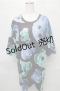 TRAVAS TOKYO / Bear faces BIG Tシャツ’19SS  黒 S-25-08-31-032-PU-TS-AS-ZS