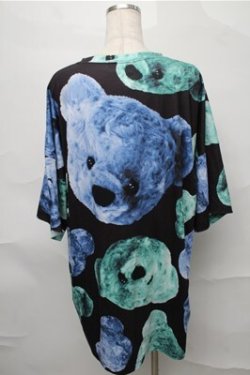 画像2: TRAVAS TOKYO / Bear faces BIG Tシャツ’19SS  黒 S-25-08-31-032-PU-TS-AS-ZS