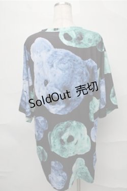 画像2: TRAVAS TOKYO / Bear faces BIG Tシャツ’19SS  黒 S-25-08-31-032-PU-TS-AS-ZS
