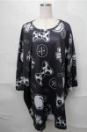 画像1: NieR CLOTHING / 転写総柄カットソー  黒 S-25-08-31-033-PU-TO-AS-ZT355 (1)