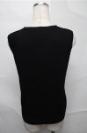 画像2: NieR CLOTHING / バラ刺 リブタンクトップ  黒 S-25-08-31-034-PU-TO-HR-ZY (2)