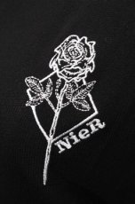 画像3: NieR CLOTHING / バラ刺 リブタンクトップ  黒 S-25-08-31-034-PU-TO-HR-ZY (3)