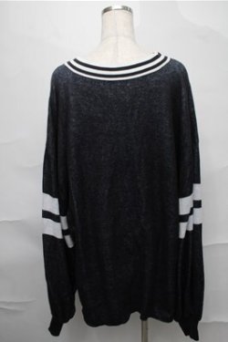 画像2: TRAVAS TOKYO / くまジャガードバルーンチルデンニットプルオーバー  黒 S-25-08-31-035-PU-TO-AS-ZS