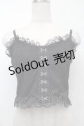 Ank Rouge / レースカップインキャミ  黒 S-25-09-01-001-CA-TO-HR-ZS