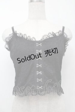 画像1: Ank Rouge / レースカップインキャミ  黒 S-25-09-01-001-CA-TO-HR-ZS