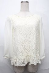 axes femme / トップス  白 S-25-09-01-007-AX-TO-ET-ZS