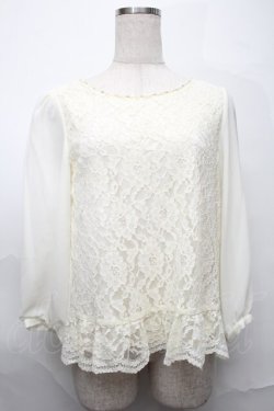 画像1: axes femme / トップス  白 S-25-09-01-007-AX-TO-ET-ZS