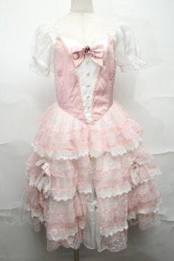 画像1: Doll Paradise / チュールティアードワンピース  ピンク S-25-09-01-050-LO-OP-AS-ZS