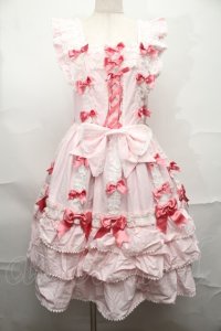 BABY,THE STARS SHINE BRIGHT / Ribbon ribbon blooms ジャンパースカート  ピンク S-25-09-01-052-BA-OP-AS-ZS