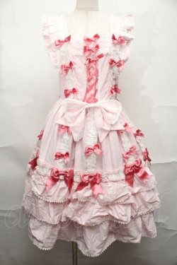 画像1: BABY,THE STARS SHINE BRIGHT / Ribbon ribbon blooms ジャンパースカート  ピンク S-25-09-01-052-BA-OP-AS-ZS