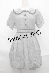 LIZ LISA / グレンチェックワンピース  グレー S-25-09-01-055-LO-OP-HR-ZS