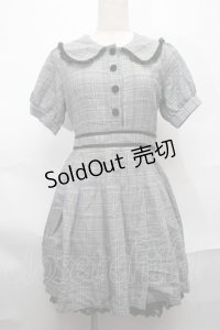LIZ LISA / グレンチェックワンピース  グレー S-25-09-01-055-LO-OP-HR-ZS
