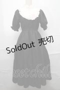 m petit by misako / TT*AMデシンヨークワンピース S 黒 S-25-09-01-056-LO-OP-AS-ZS