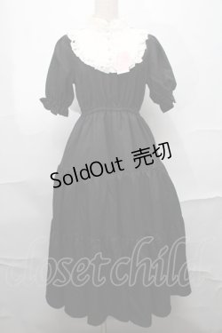 画像1: m petit by misako / TT*AMデシンヨークワンピース S 黒 S-25-09-01-056-LO-OP-AS-ZS