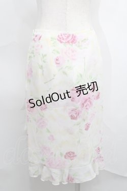 画像2: JESUS DIAMANTE / ぼかし薔薇スカート XS オフ S-25-09-01-059-JE-SK-AS-ZS
