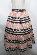 Emily Temple cute / WhipCakeボーダースカート  黒 S-25-09-01-062-ET-SK-AS-ZS